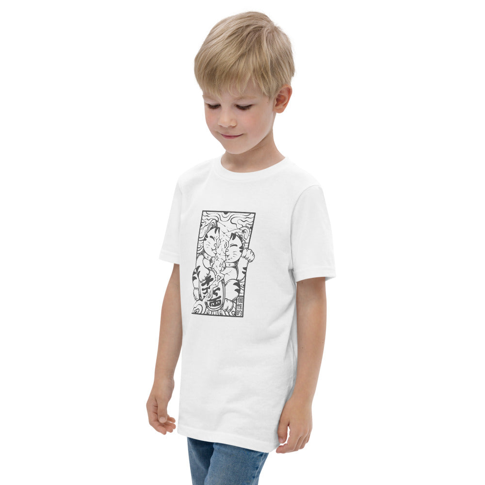 Not-So-Lucky Cat Youth jersey t-shirt